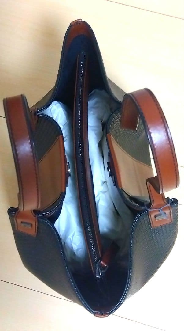 【新品未使用】SERAPIAN トート V Black/Cuoio