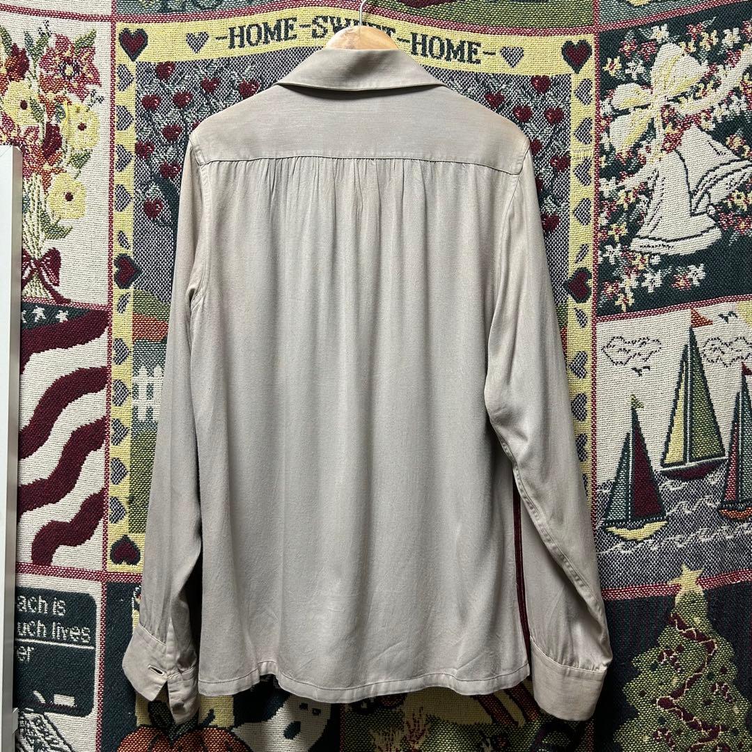 40～50s レーヨンギャバシャツ ツートン