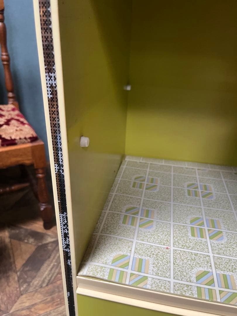 ヒジキ＊棚 チェスト 昭和レトロ レトロポップ 当時物 インテリア 緑