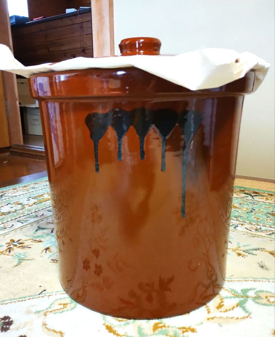 【久松窯】切立 蓋付 かめ 10号【メーカー廃業による絶版品】