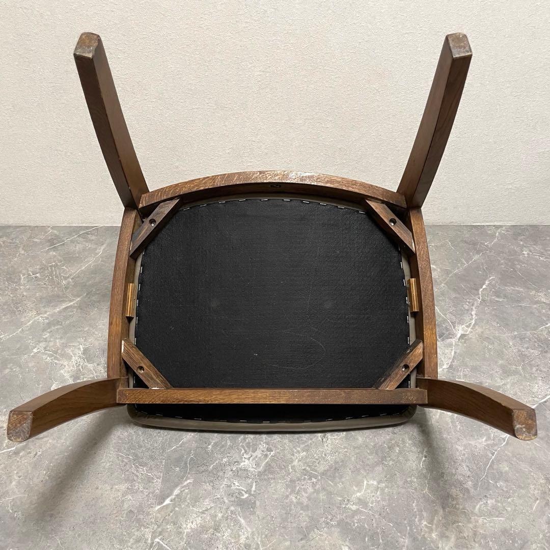 希少　辻木工　アームダイニングチェア② ヴィンテージ オーク無垢材 木製椅子