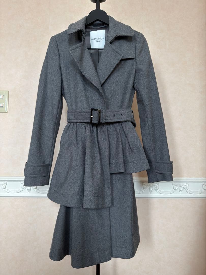 VIKTOR & ROLF グレー トレンチコート サイズ38