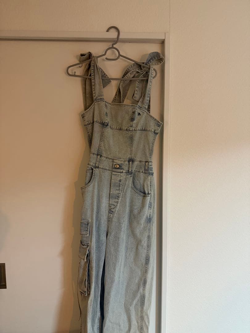 アンドマリー　ライトブルー デニム　オーバーオール