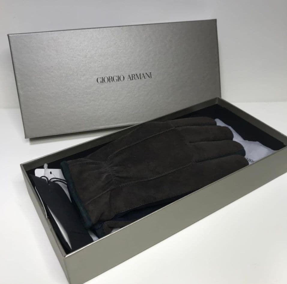 【訳あり新品未使用】ジョルジオアルマーニ 羊革 手袋 イタリア製 サイズ M