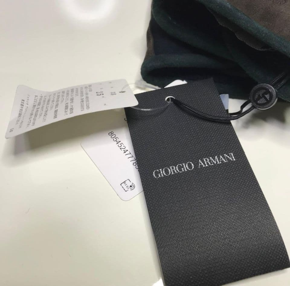 【訳あり新品未使用】ジョルジオアルマーニ 羊革 手袋 イタリア製 サイズ M