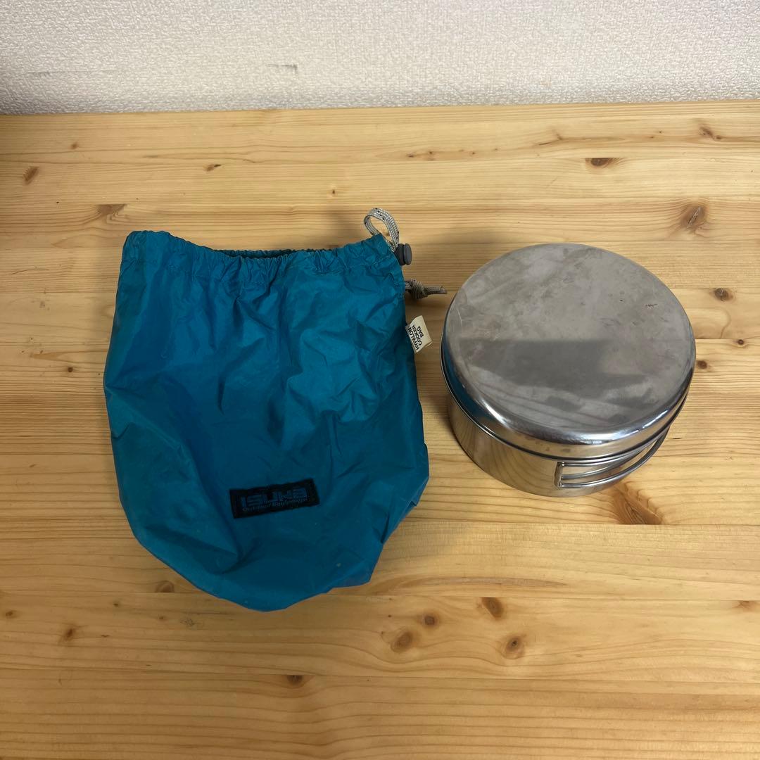 ISKAイスカ　ステンレス ライスクッカー 青収納袋付き