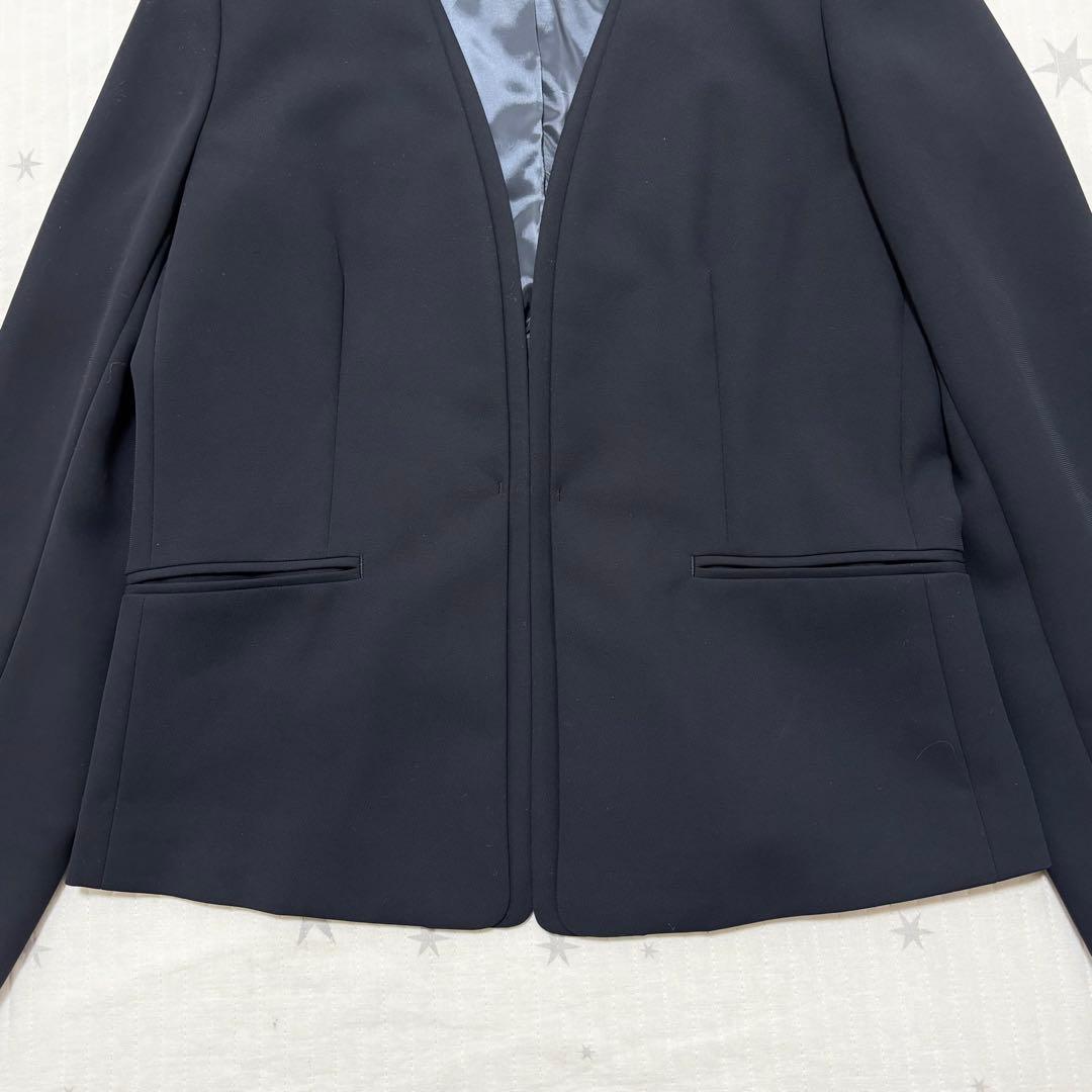 グリーンレーベルリラクシング　ノーカラー ダブルクロス パンツスーツ Mサイズ