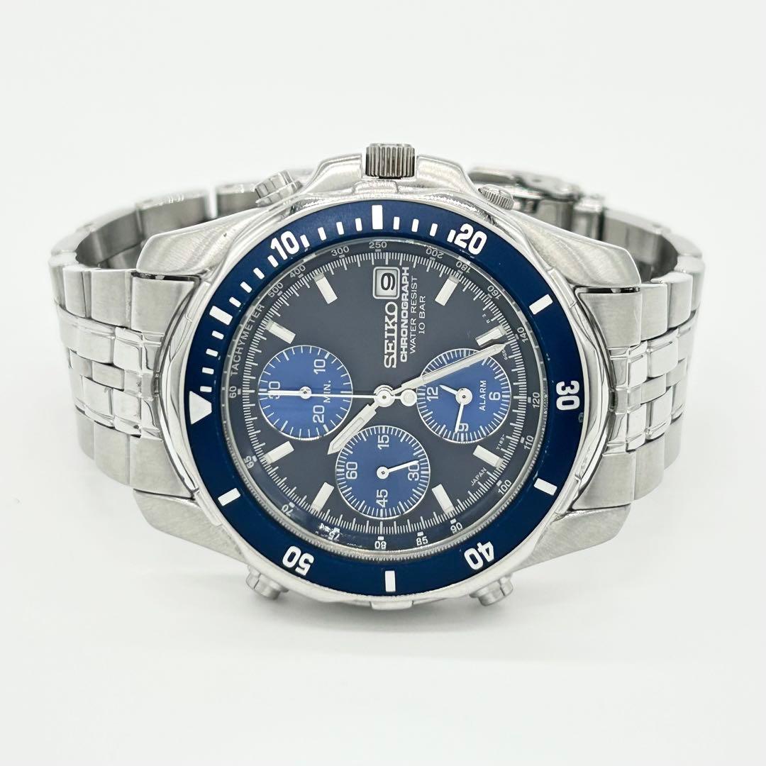SEIKO セイコー クロノグラフ Y182-6F00 クォーツ 腕時計