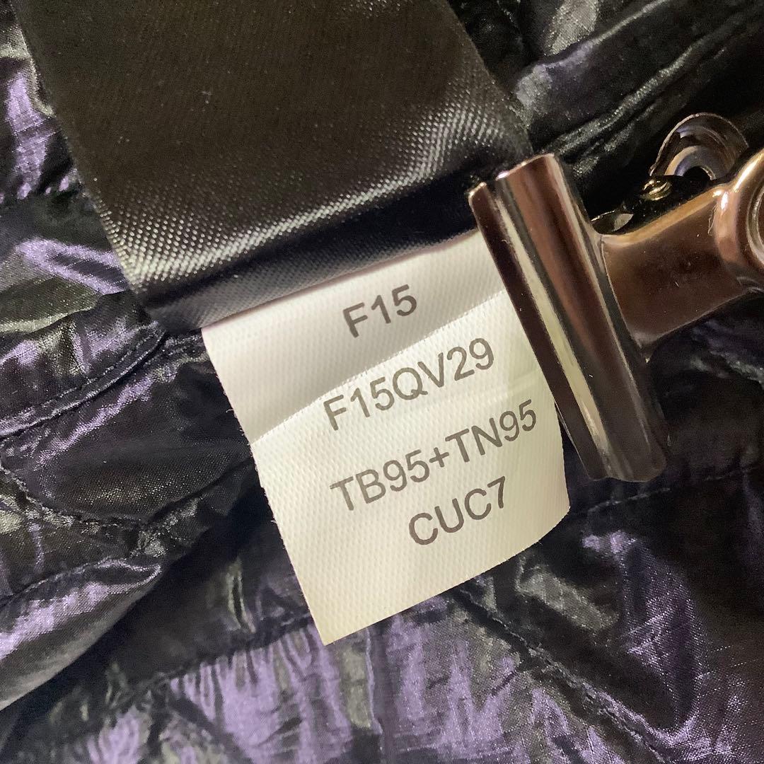 美品 ノースフェイス 中綿ベスト THERMOBALL 刺繍ロゴ ブラック 黒L