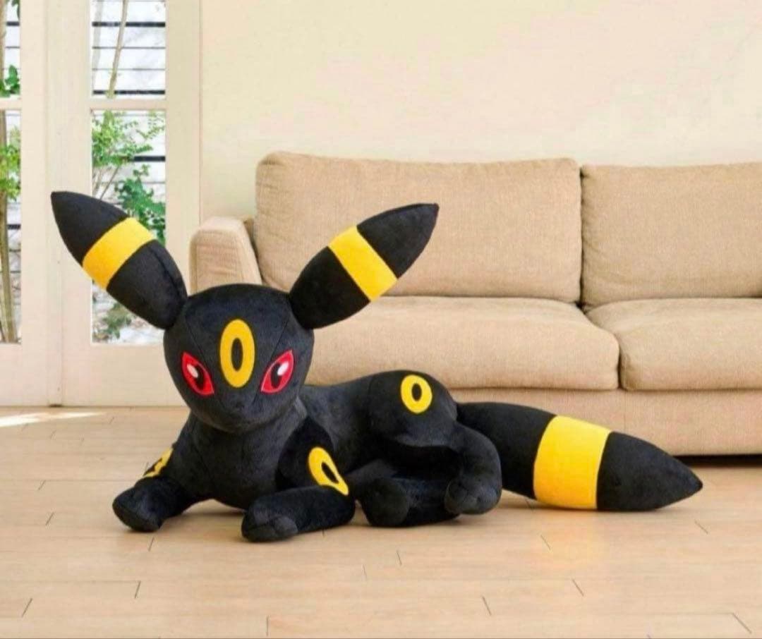 ポケモンセンター　ぬいぐるみ　等身大　ブラッキー　寝そべり　ポケットモンスター