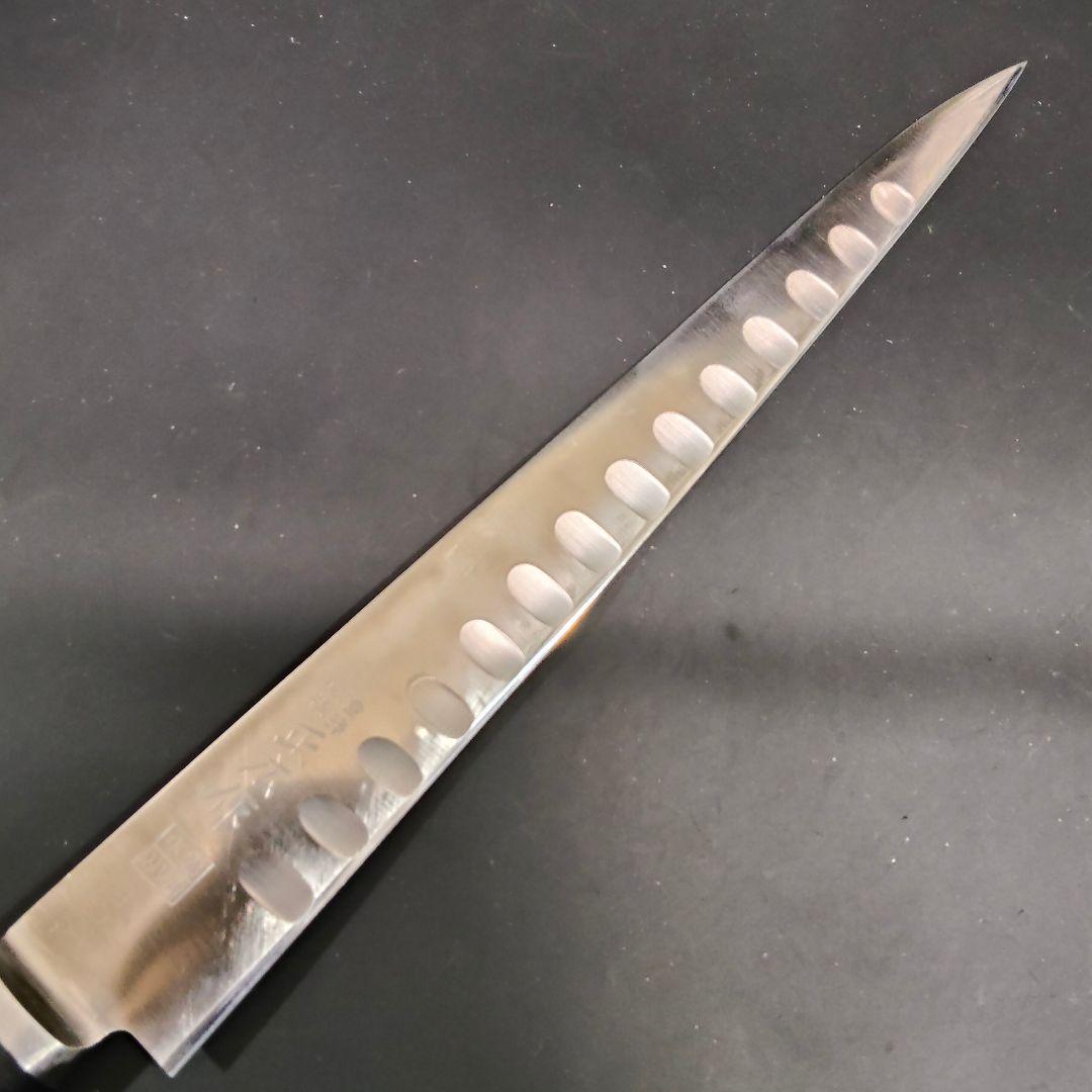 正広作 筋引き MV鋼 本焼 サーモン 270mm 牛刀 両刃 研ぎ済み