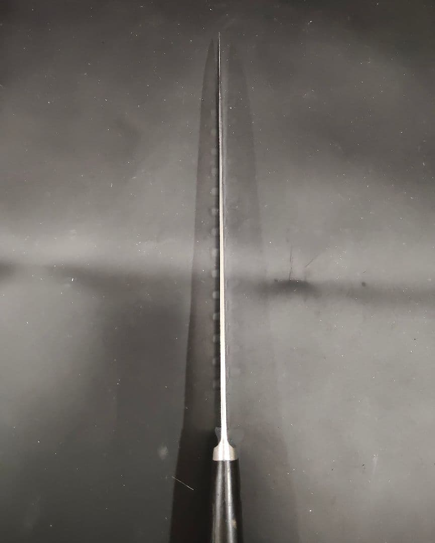 正広作 筋引き MV鋼 本焼 サーモン 270mm 牛刀 両刃 研ぎ済み