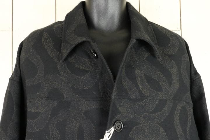 チ*ー様 24AW【新品】☆CALEE：ヘビ柄　スネーク柄　ジャカード　ハーフコ