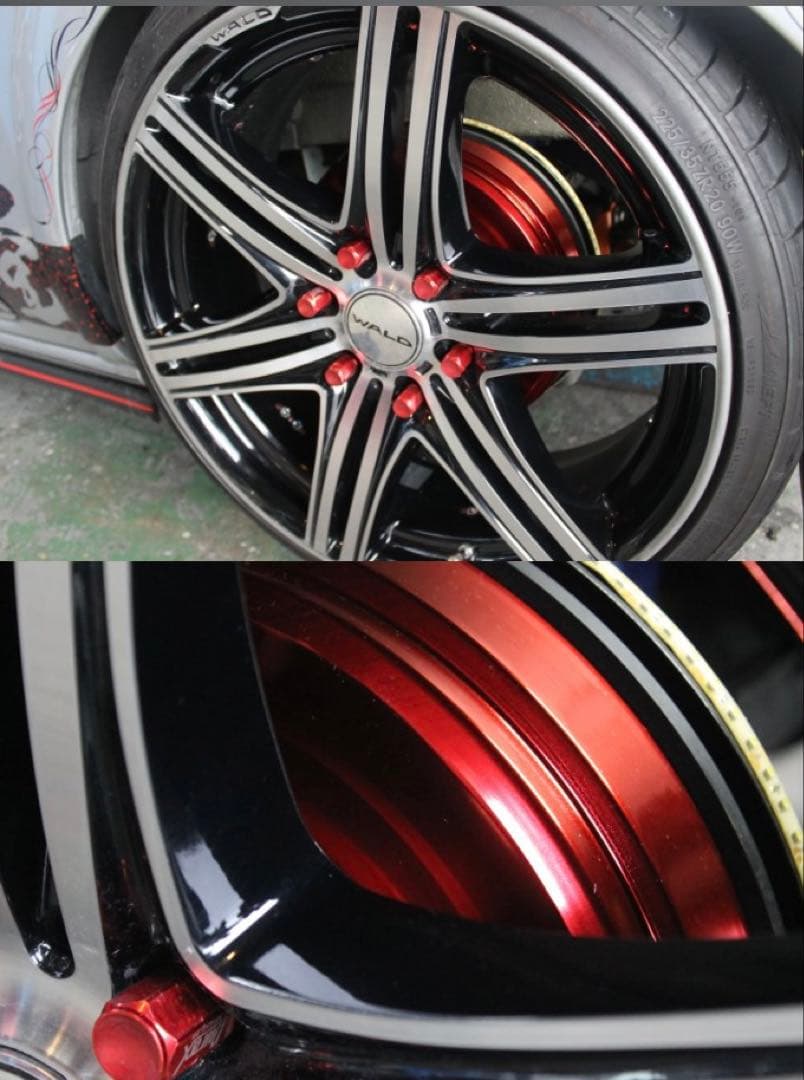 used Body Line キャリパーカバー＆ドラムカバーセット　レッド