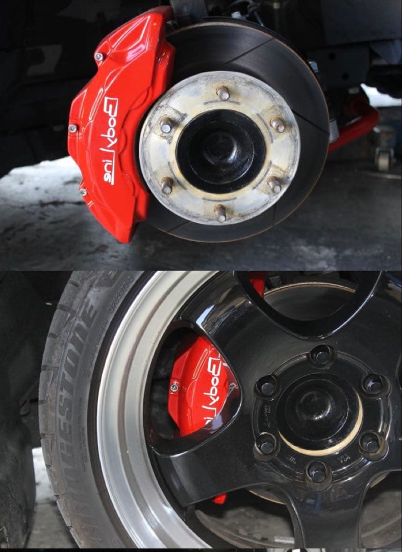 used Body Line キャリパーカバー＆ドラムカバーセット　レッド