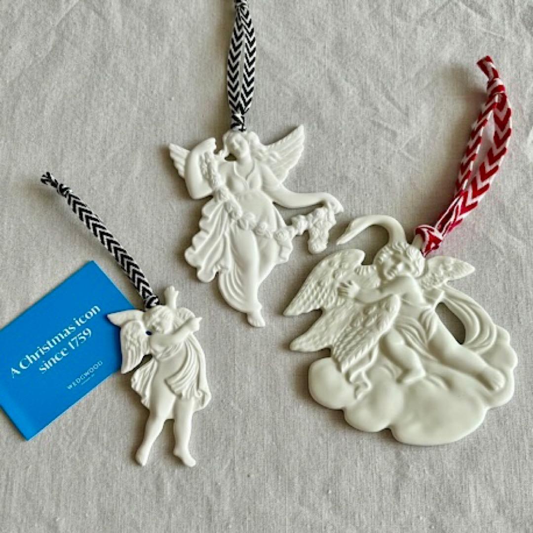 新品★3個ウェッジウッド クリスマス オーナメント エンジェル セラフィナ 他