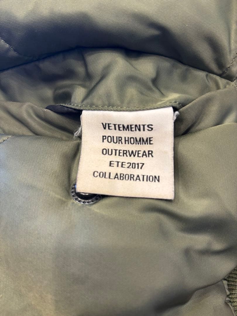 最終値下げです！VETEMENTS リバーシブルMA-1 ボンバージャケット