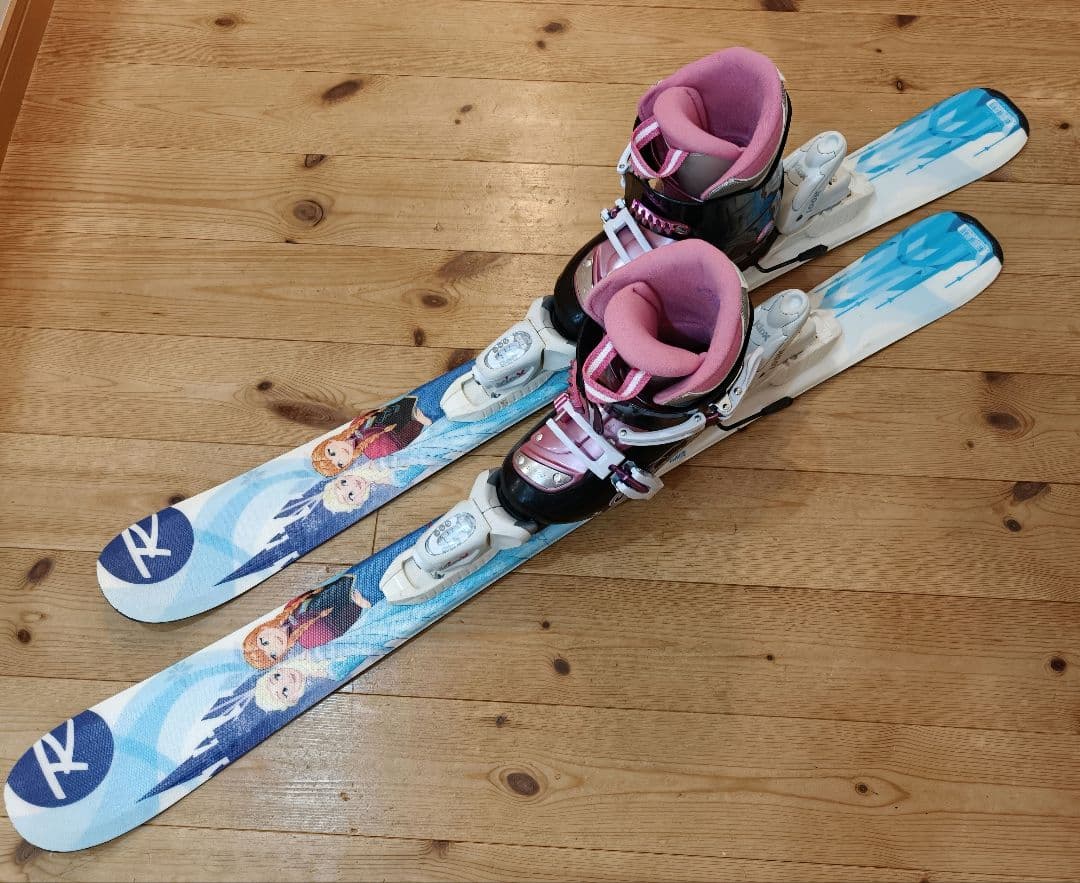 ロシニョール　アナ雪 スキー板、ブーツセット