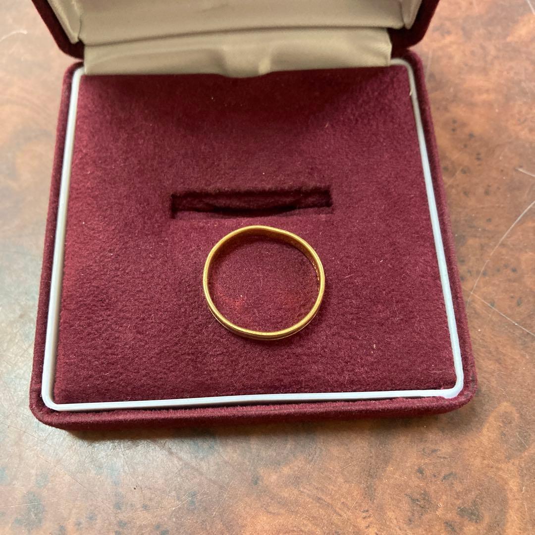 K18&Pt900リング(18号)3.22g