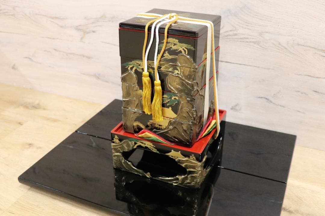 GMHS541○雛道具セット 人形なし 本金御道具セット 通産大臣賞受賞 秀