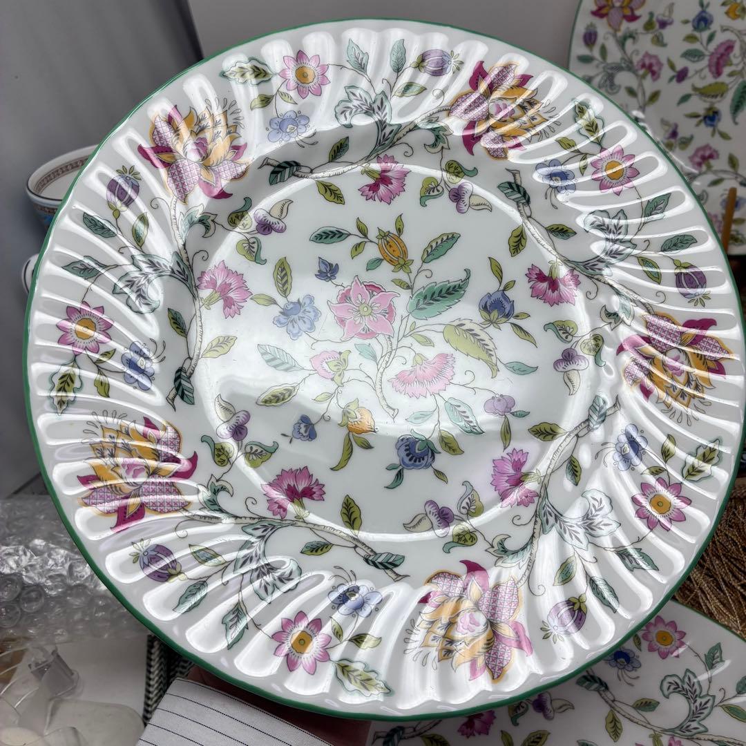 ミントン ハドンホール グリーン プレート 23㎝ 5枚セット