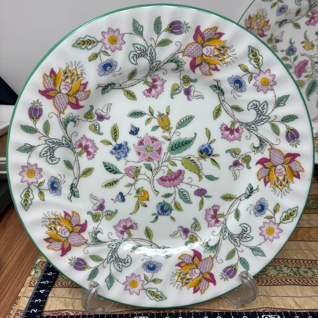 ミントン ハドンホール グリーン プレート 23㎝ 5枚セット