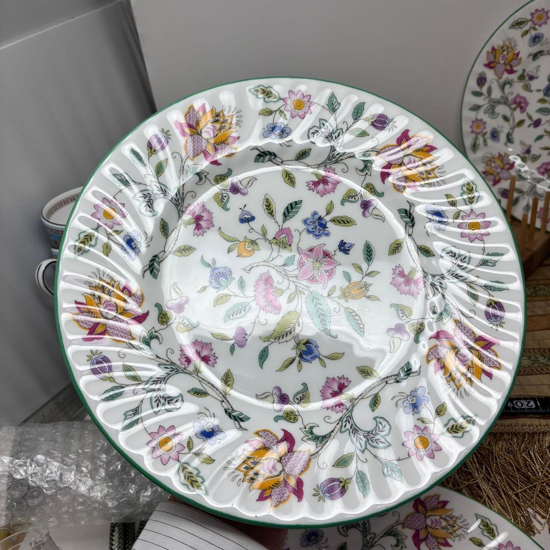 ミントン ハドンホール グリーン プレート 23㎝ 5枚セット