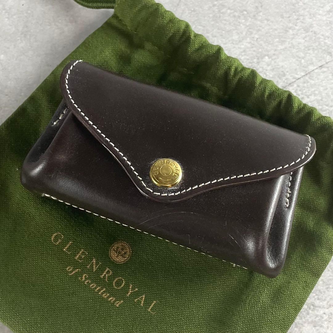 極美品✨ グレンロイヤル スモールパース ブライドルレザー ブラウン系