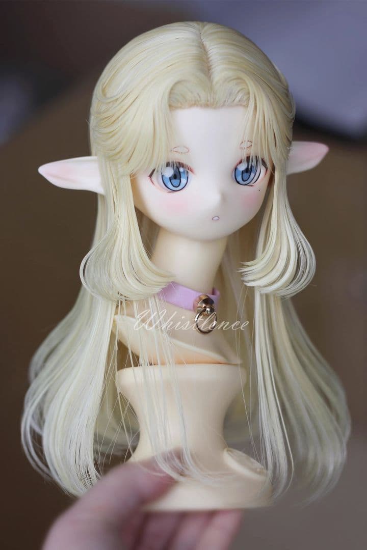 AX669 BJD 1/3 人形 ドール ウィッグ カツラ 耐熱 ハンドメイド