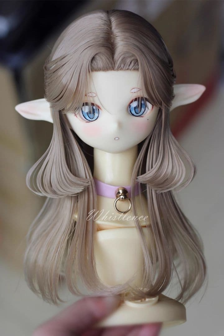 AX669 BJD 1/3 人形 ドール ウィッグ カツラ 耐熱 ハンドメイド