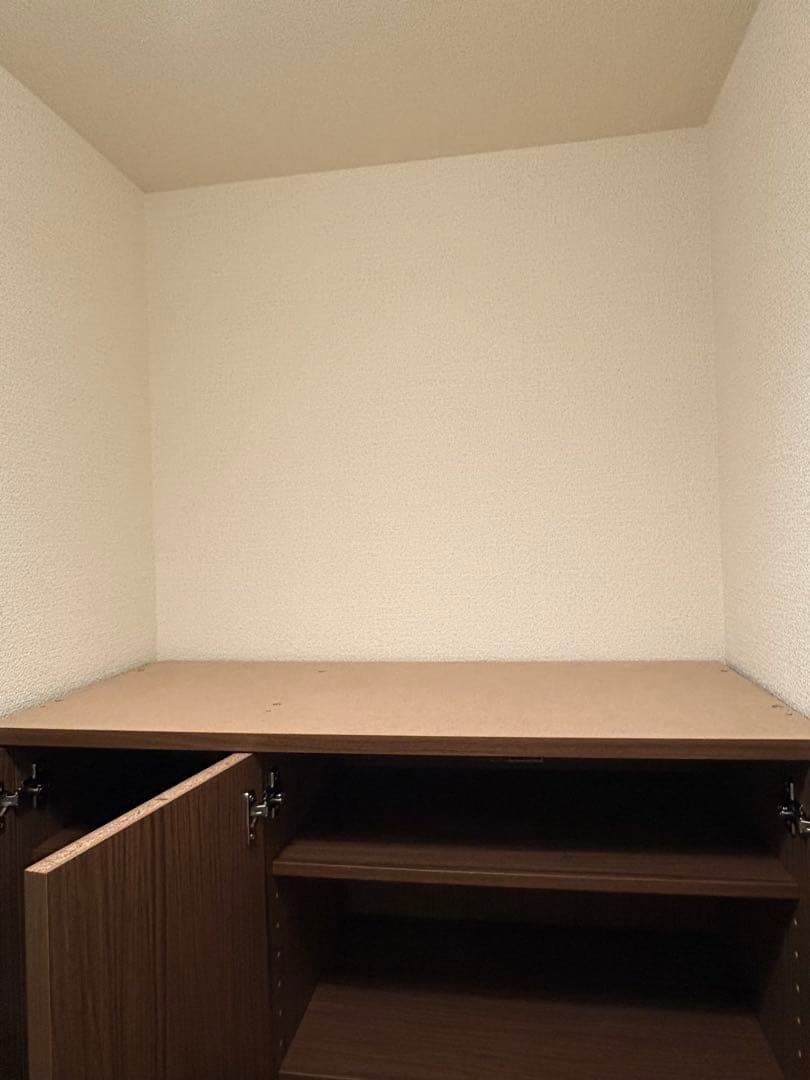 【美品】シューズボックス ミラー付き 組立済み 汚れ防止シート付き ※即購入可