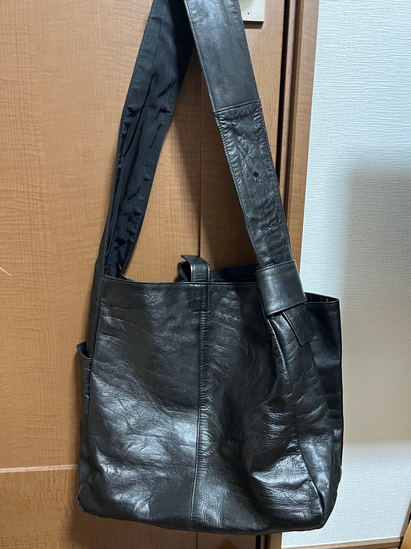 ヨウジヤマモト ノワール レザー ハンドバッグ トートバッグ ブラック