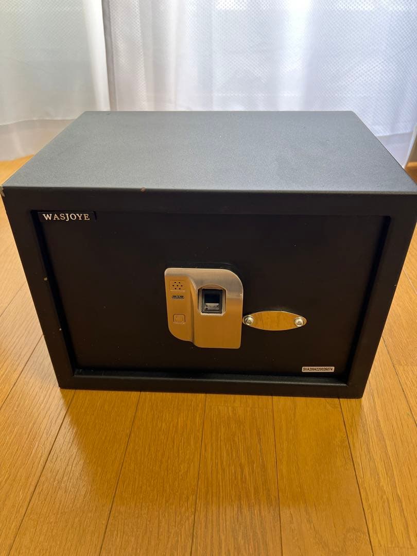 【2日間限定値下げ】　WASJOYE 指紋認証金庫 黒