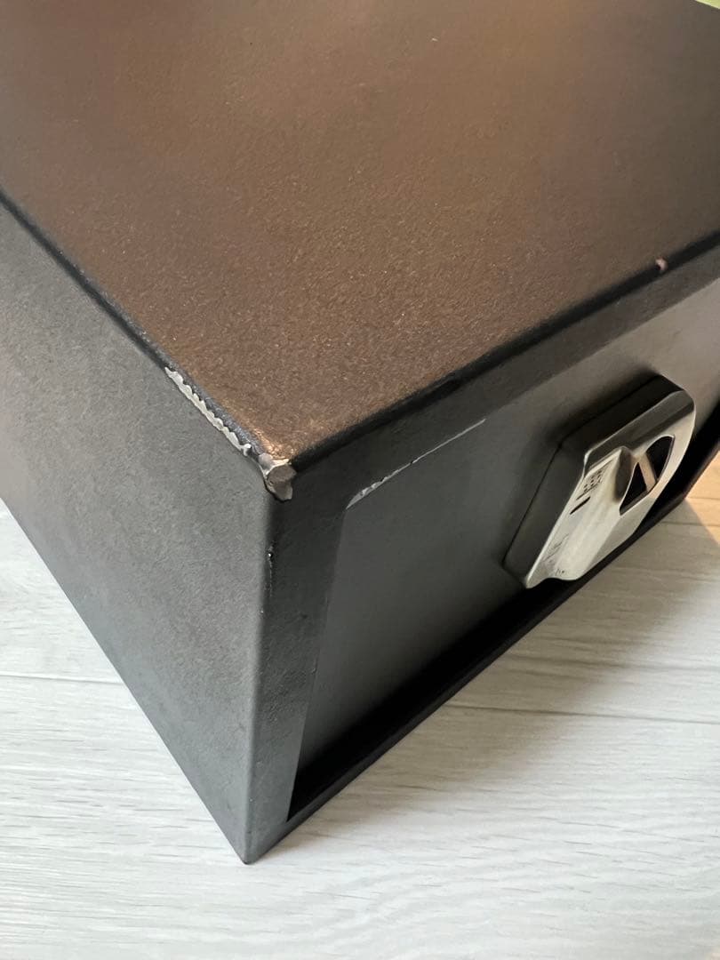 【2日間限定値下げ】　WASJOYE 指紋認証金庫 黒