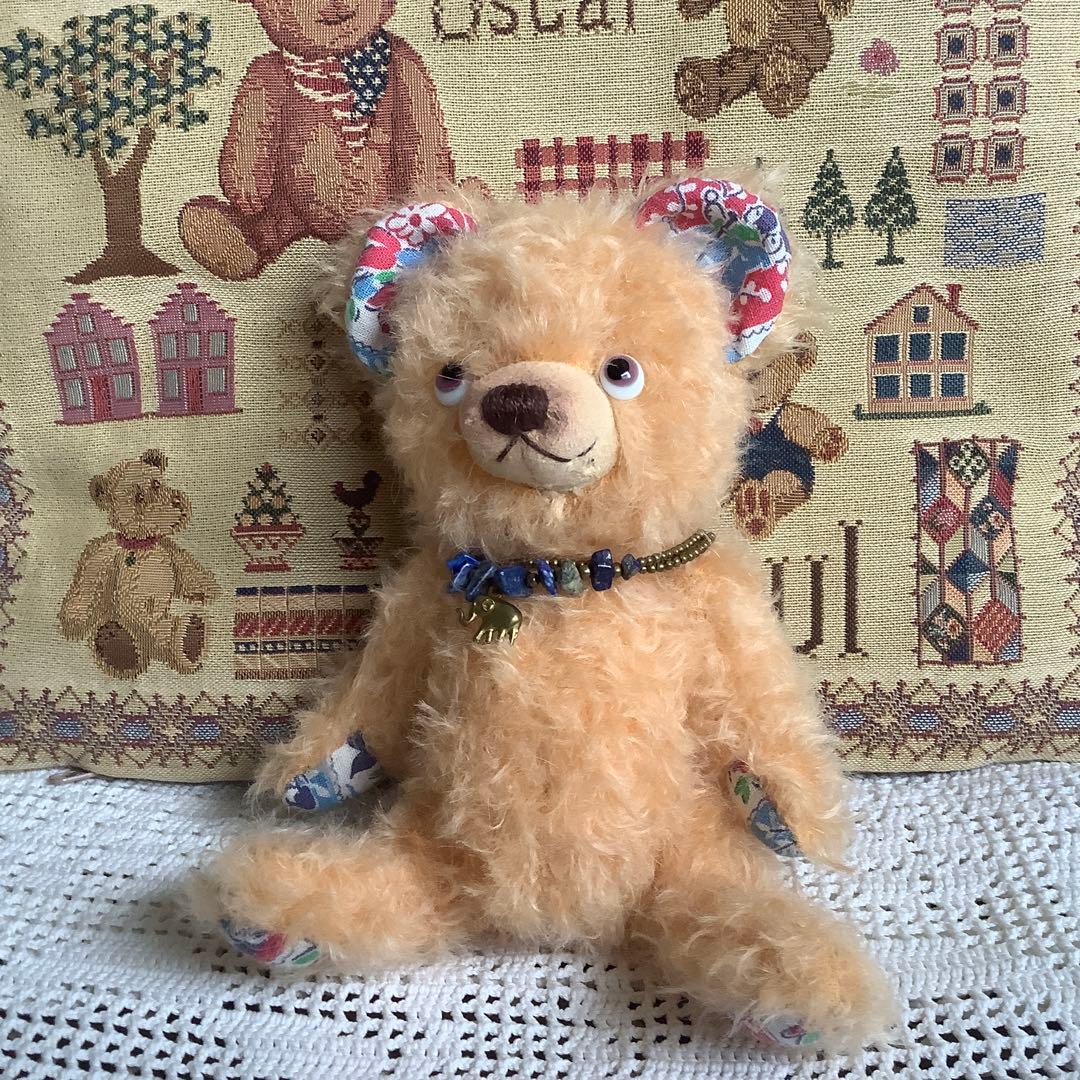 チーベア　ベージュカーリーモヘア　ポンチ目