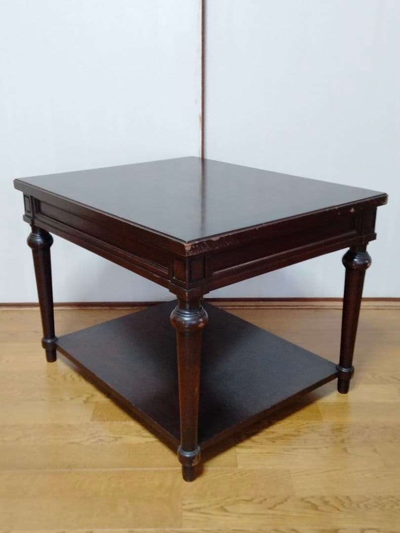 【カリモク】昭和レトロ　サイドテーブル　ドマーニ