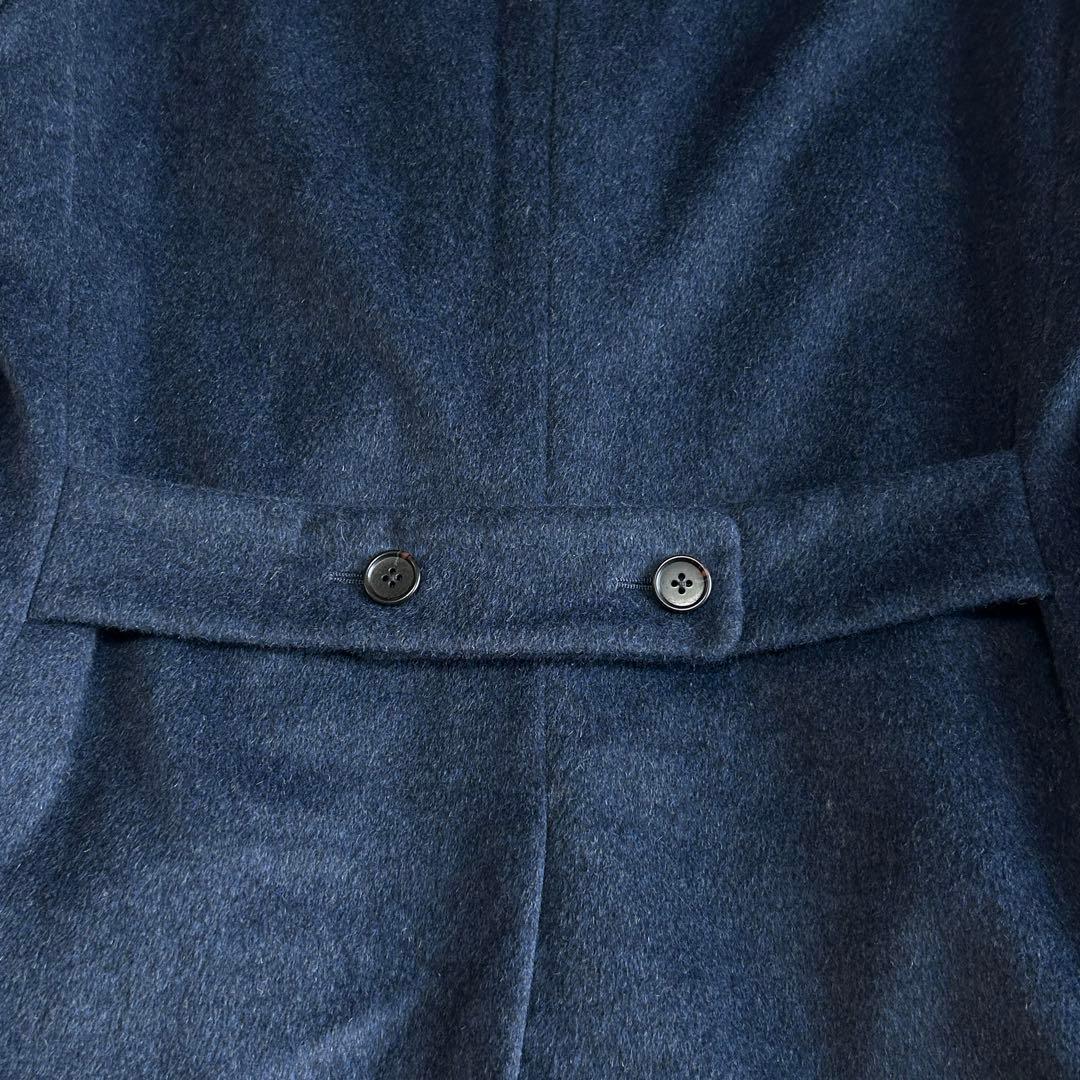 お*ー様 美品 タケオキクチ アンゴラ ビーバー シングル チェスターコートM