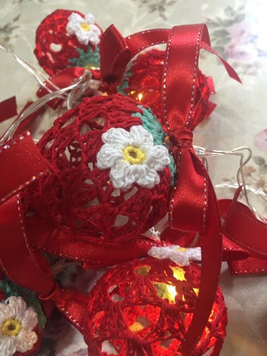 いちごガーランドランプ