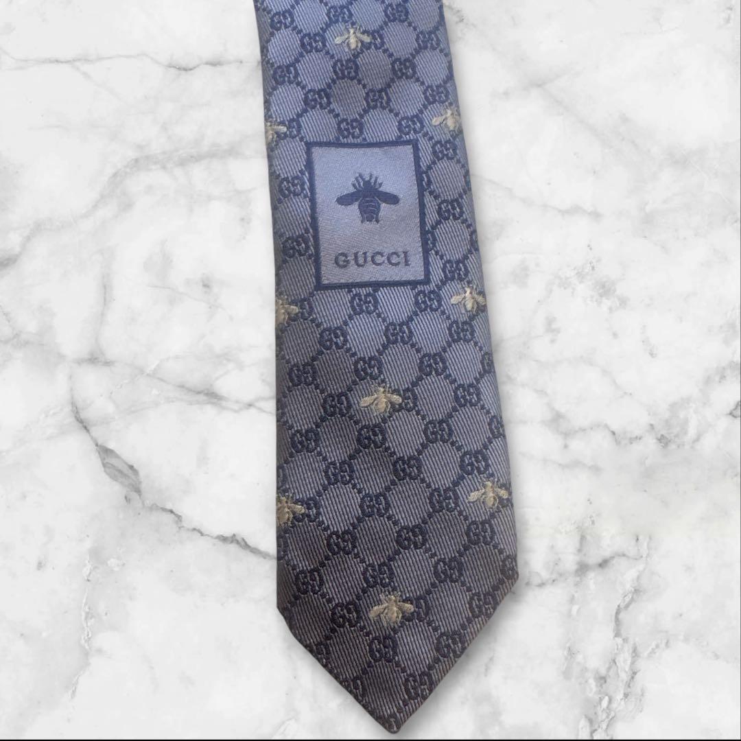 GUCCI グッチ　gg柄　蜂　ビー　ベージュ　現行タグ