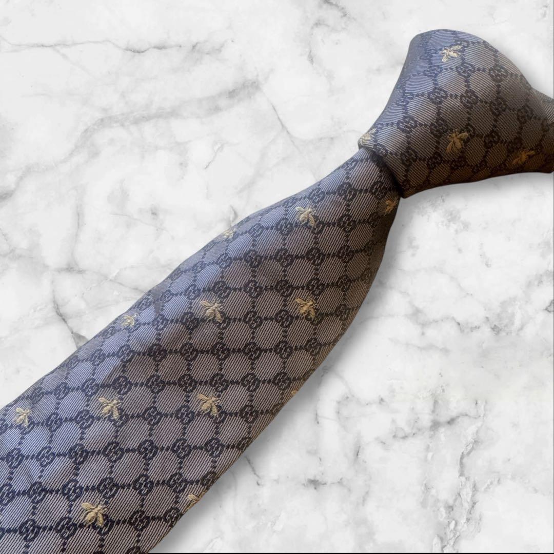 GUCCI グッチ　gg柄　蜂　ビー　ベージュ　現行タグ