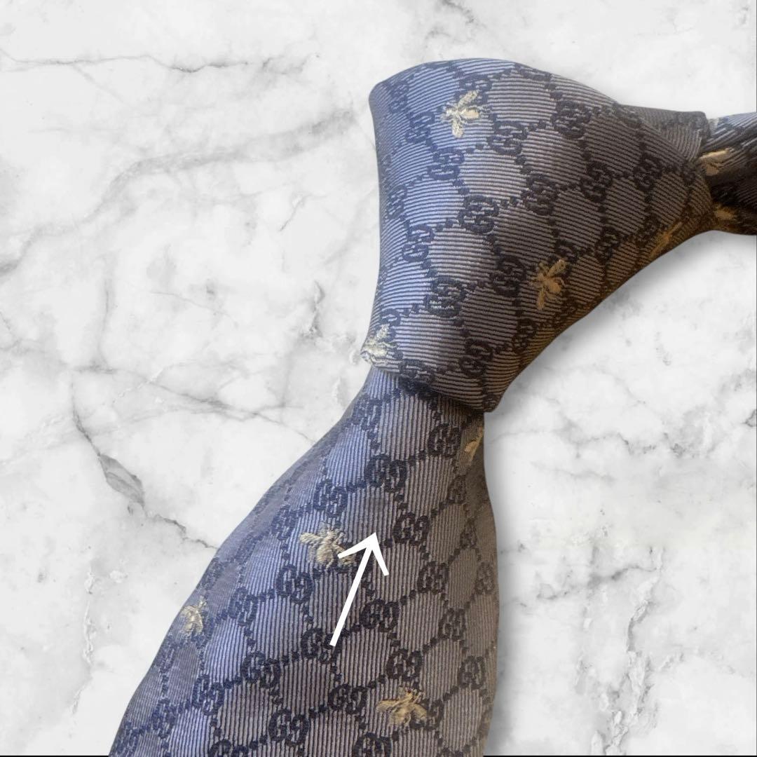 GUCCI グッチ　gg柄　蜂　ビー　ベージュ　現行タグ