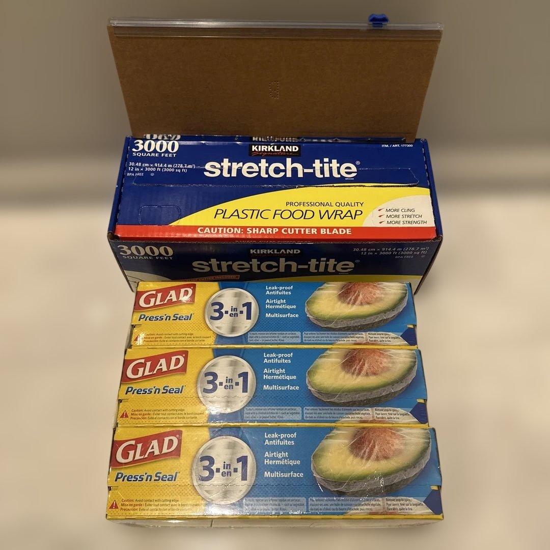 コストコKirkland ストレッチタイト & Glad プレスンシール セット