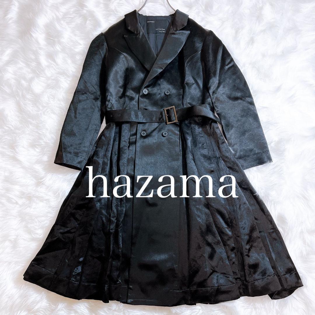 ハザマ 2020-21AW 駆け巡る黒衣コート アセテートVER