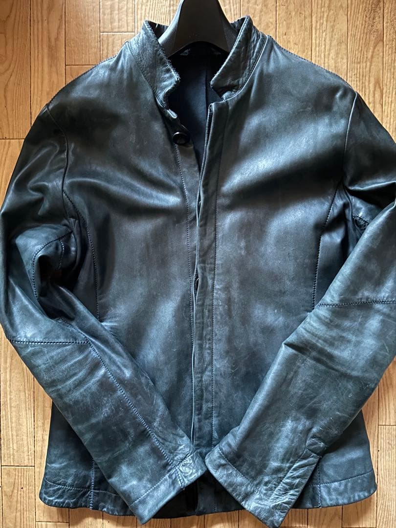【11/30迄価格】10sei0otto レザーライダースジャケット 44表記