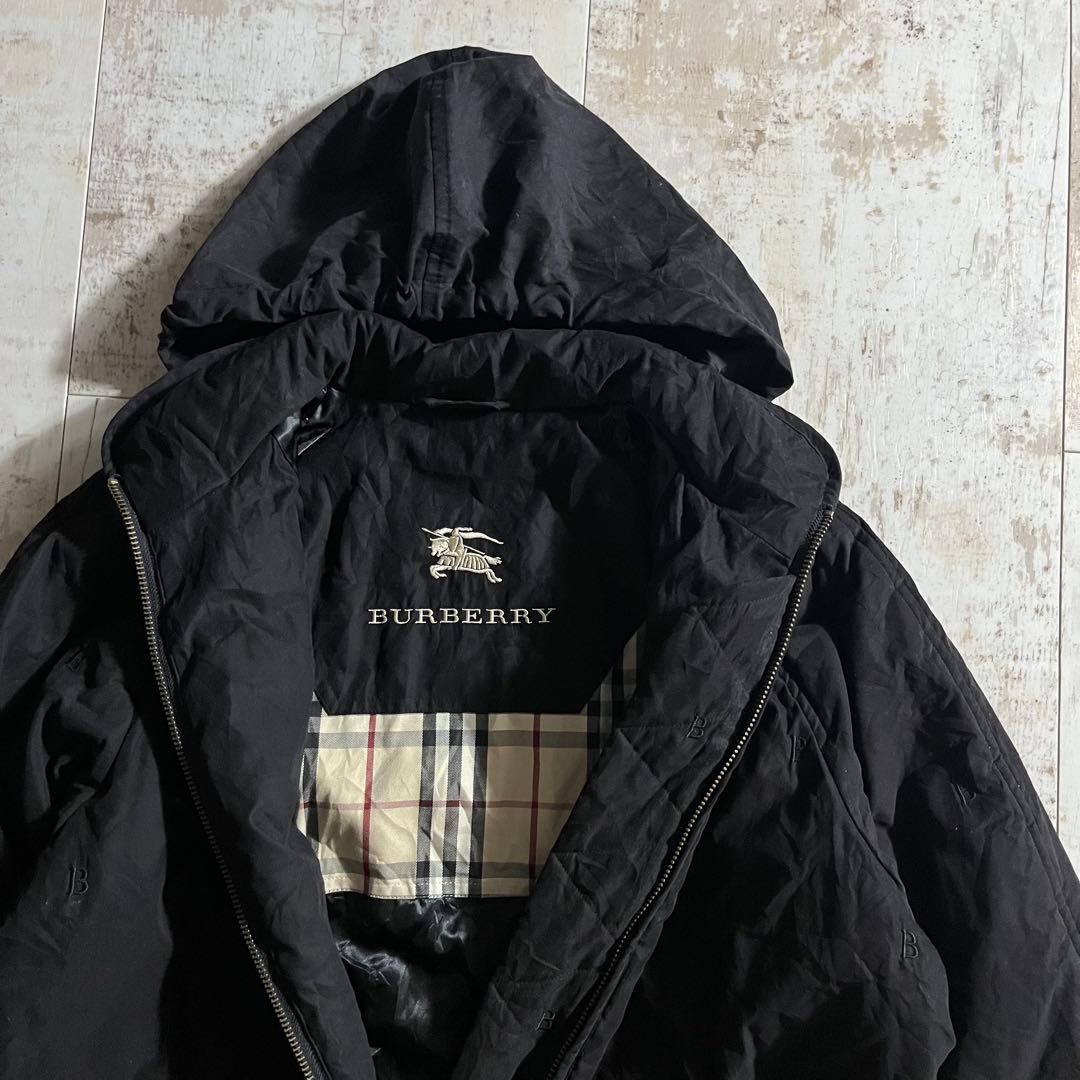 BURBERRY バーバリー 三陽商会 刺繍 総柄 ノバチェック 中綿 コート