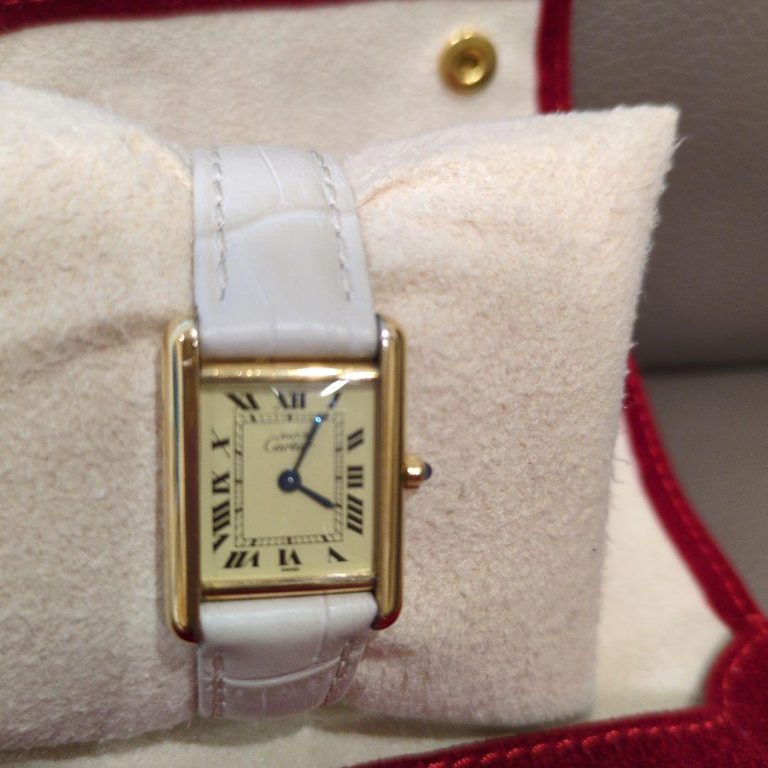 カルティエ マストタンク ヴェルメイユ SM 革ベルト3本