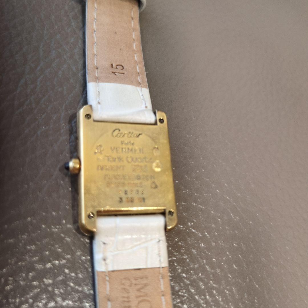 カルティエ マストタンク ヴェルメイユ SM 革ベルト3本