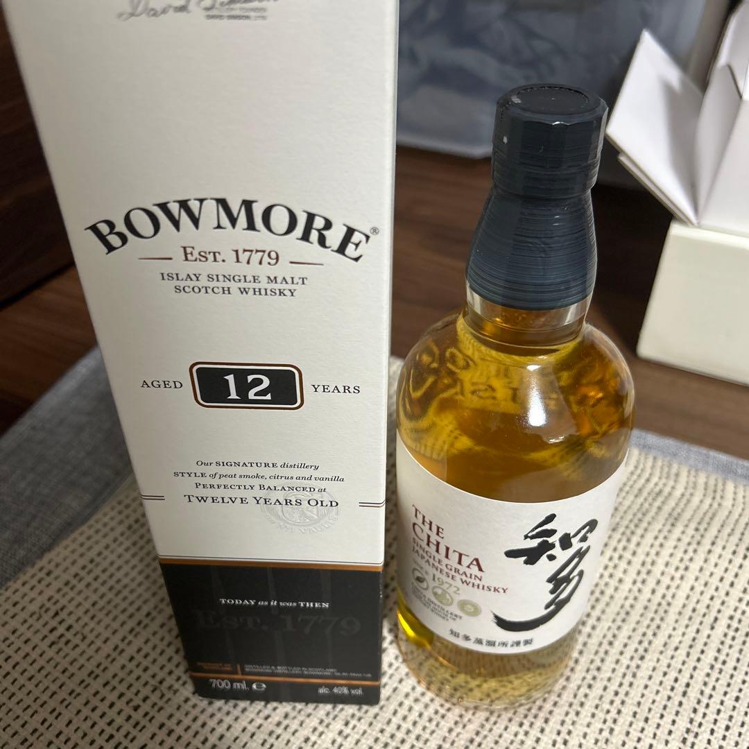 3月10日まで‼️定価以下！2本✨　BOWMORE 12年 と知多