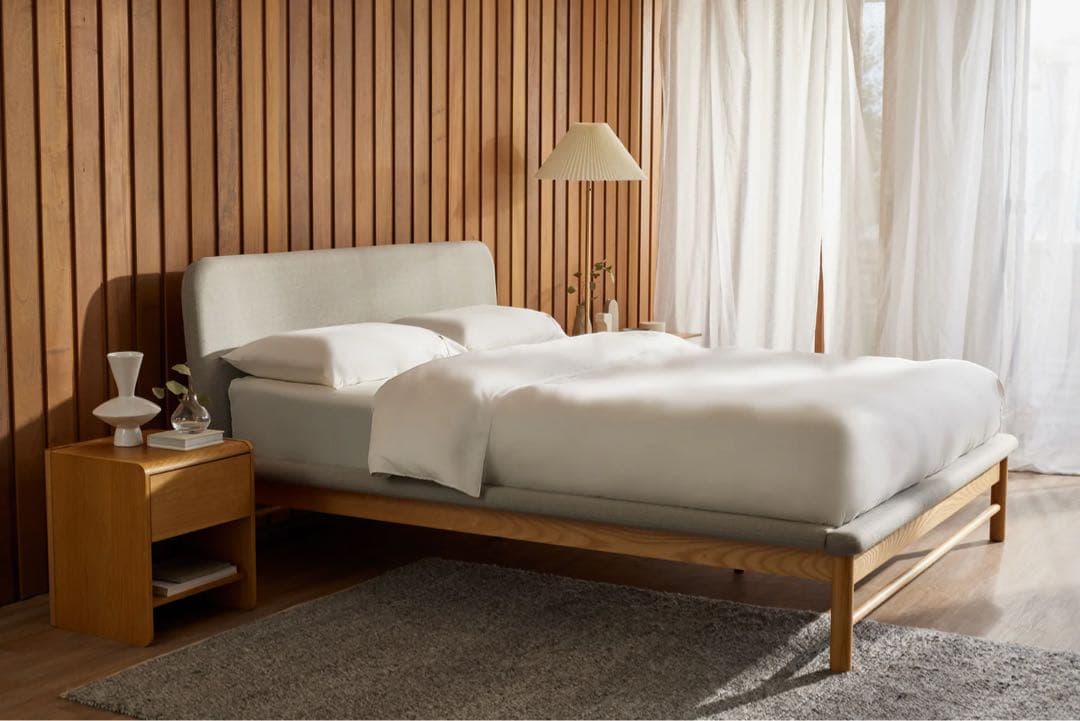 koala オールシーズン　ベッドリネン　掛け布団カバーセット　ダブル　ホワイト