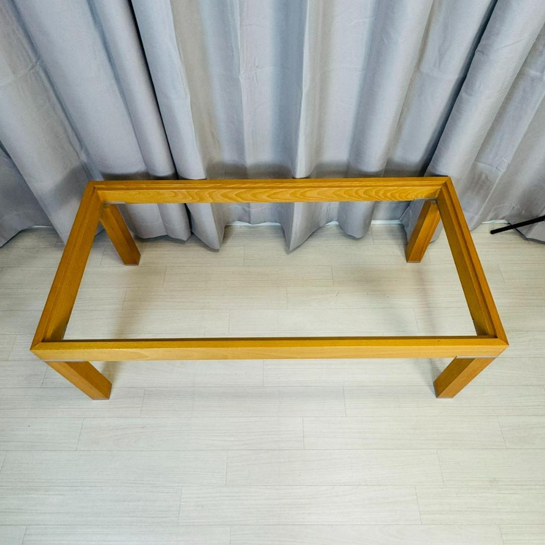 IDC大塚 ガラス ローテーブル センターテーブル ガラス厚み10㎜